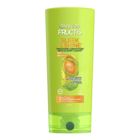 Garnier Fructis Sleek & Shine Conditioner, Frizzy, Dry, Unmanageable Hair, 21 fl. oz.