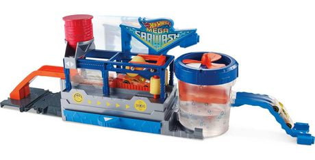 hot wheels city car wash garage