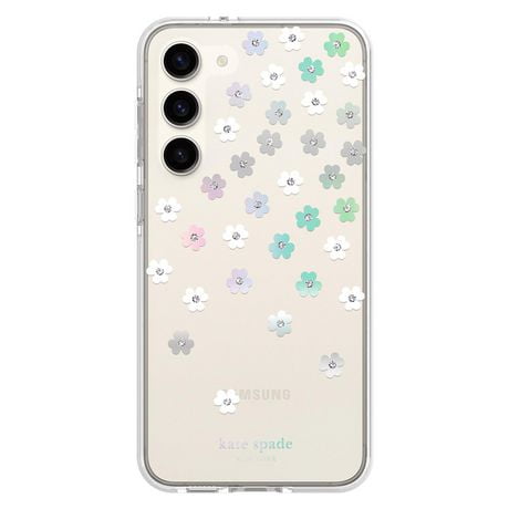 Kate Spade Étui Defensive Scattered Flowers/Iridescent Galaxy S23+