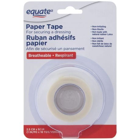 Equate Paper Tape, 2.5 cm x 9.1 m/1 Roll