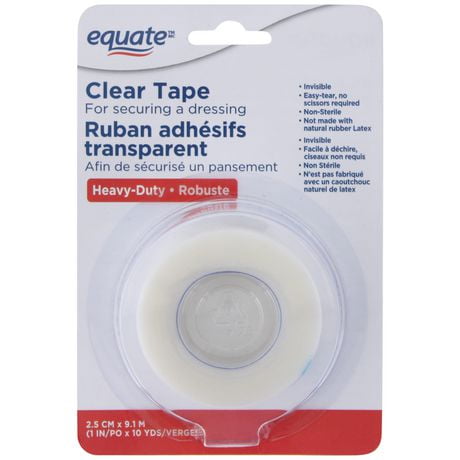 Equate Clear Tape, 2.5 cm x 9.1 m/1 Roll