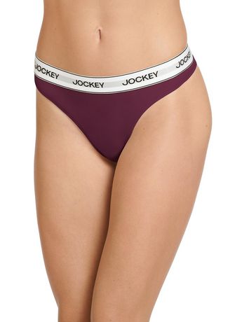 Bench Women's Cotton and Spandex Soft Thongs (3-Pack of Underwear