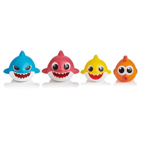 Pinkfong - Baby Shark Bath Squirt Toy -  4-pack  - By WowWee
