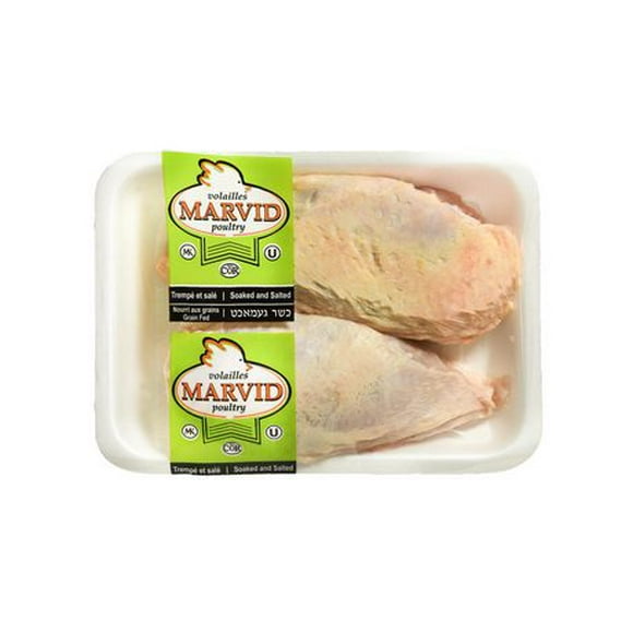 Kosher Chicken Breast 1/2, Marvid Kosher Chicken Breast Cut In Half