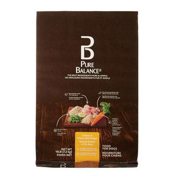 Pure Balance Chicken & Brown Rice Recipe Dry Dog Food, 3.6 kg