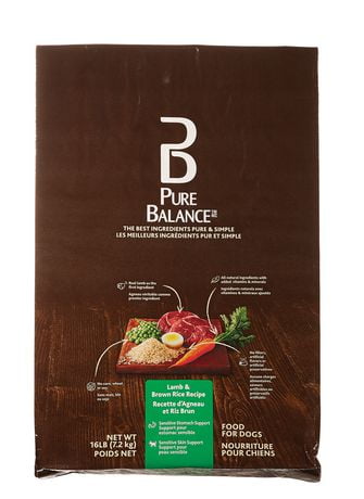 Pure Balance Lamb Brown Rice Recipe Dry Dog Food Walmart