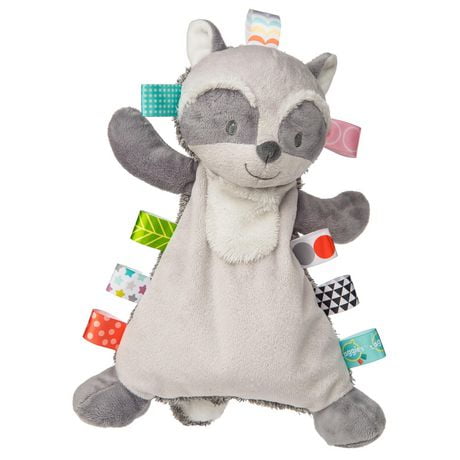Mary Meyer - Taggies - Harley Raccoon Lovey - Baby Soothing, Sensory Soft Toy, Stuffed Animal, Security Blanket