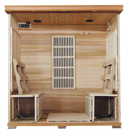 sauna infrared person saunas cedar klondike heaters radiant carbon