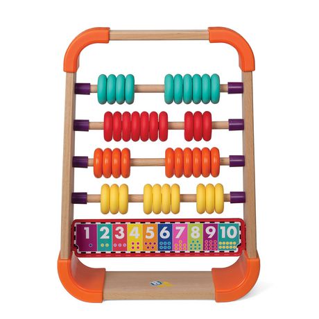 Kids Wooden Bead Abacus Counting Frame Educational Learn Maths Toy NEW 20cm DL5 