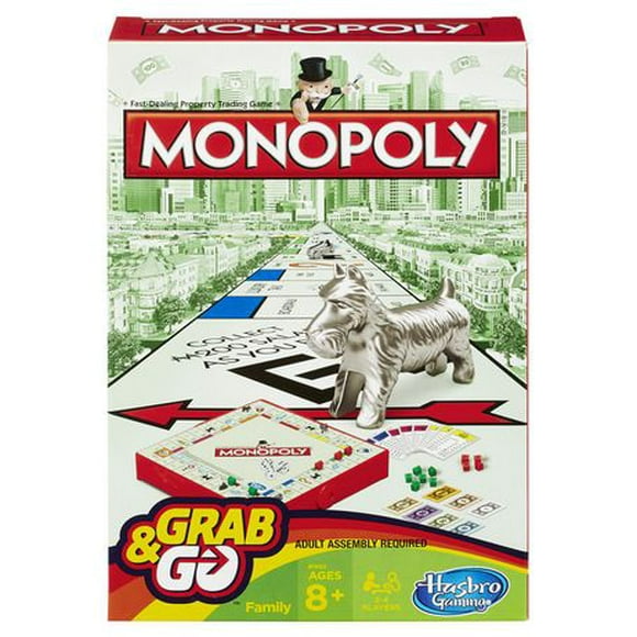 Hasbro Gaming Jeu Grab & Go - Monopoly