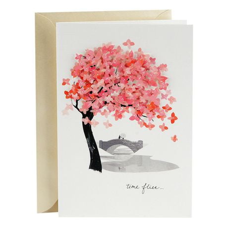 Hallmark Signature Love Card, Time Flies (Romantic Valentines Day Card, Anniversary Card or Birthday Card)