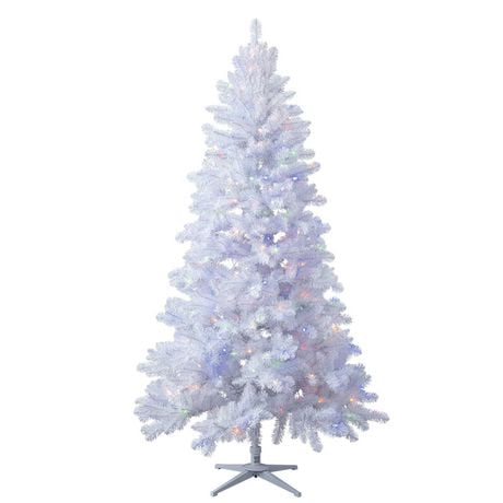 Holiday Time Duncan™ 7' Pre-Lit Regular Full Quick Set® Fir Christmas Tree - White