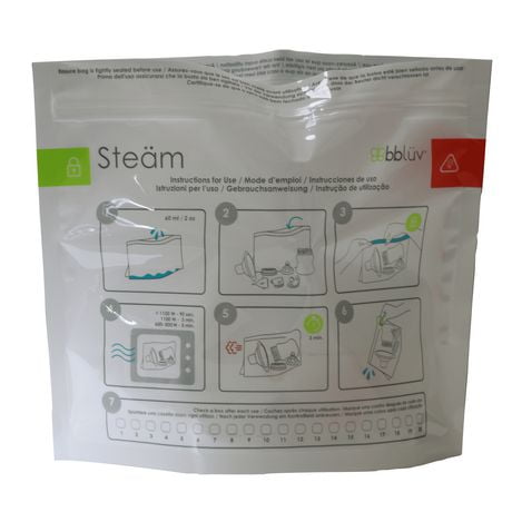 bblüv - Steam - Sachets de stérilisation réutilisable