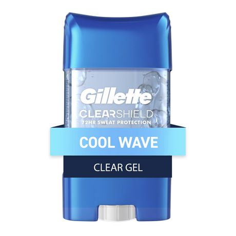 Gillette Clear Gel Antiperspirant and Dedorant for Men Cool Wave, Twin pack 2 of 108g