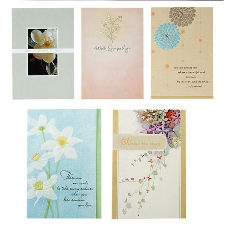 Assortiment de cartes de condoléances – Hallmark (5 cartes de condoléances et enveloppes)