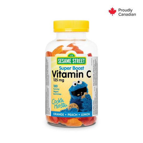 Sesame Street Super Boost Vitamin C, 180 Vegan Gummies 