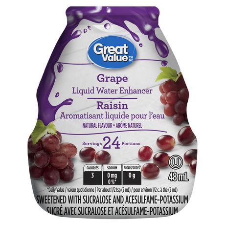 liquid grape value enhancer water
