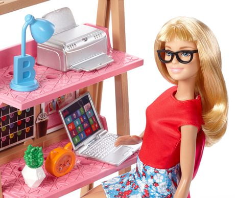 barbie office set