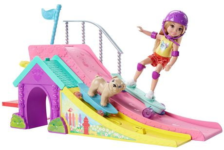 Barbie Club Chelsea Skate Park Doll & Puppy | Walmart Canada