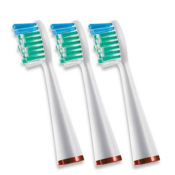 Water Pik Sonic Tête de rechange pour la brosse à dents rechargeable Sonic WP-900, paq. de 3