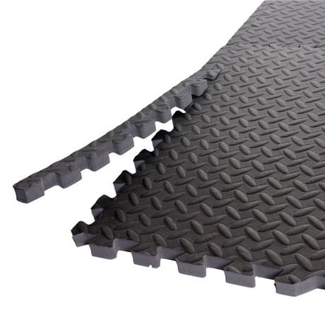 CAP Barbell High Impact Flooring Puzzle Exercise Mat, 6 Pieces, 1/2 " - 24 Sq Ft