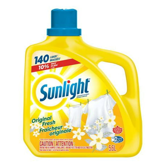 Sunlight Concentrated Detergent, Original Fresh, 140 loads, Sunlight Original Fresh 140 wl