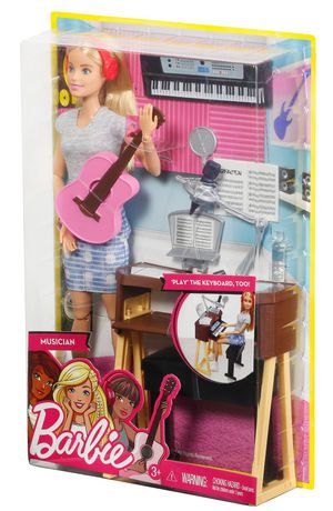 barbie musician doll and playset