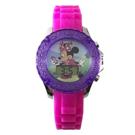 Disney Minnie LCD Watch with Rotating flashing Lights