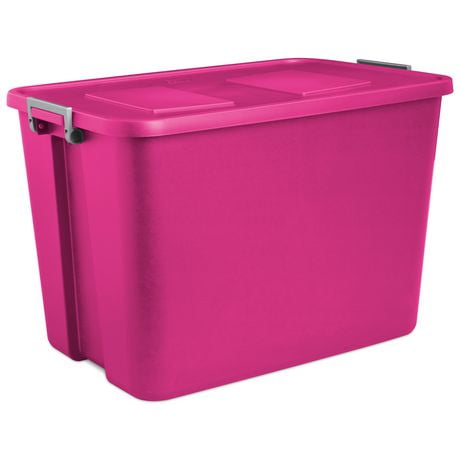 Sterilite Pink Latch Tote | Walmart Canada