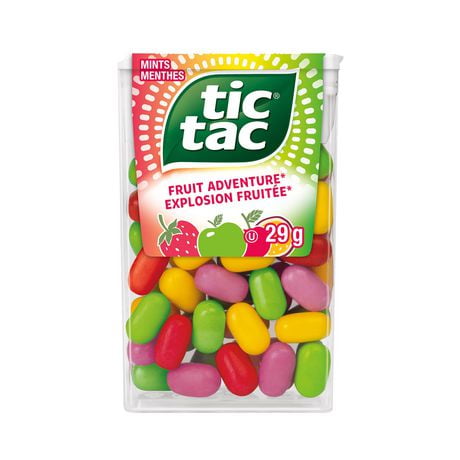 TIC TAC® Mints,  Fruit Adventure, Mint Candy, 60 pills, 29g