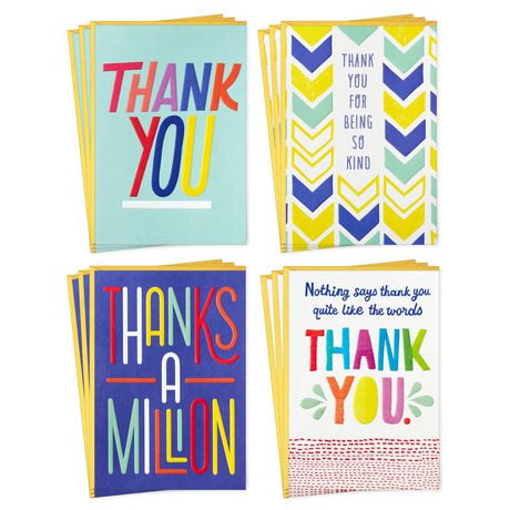 Hallmark Thank You Cards Assortment, Bright and Colourful | Walmart Canada