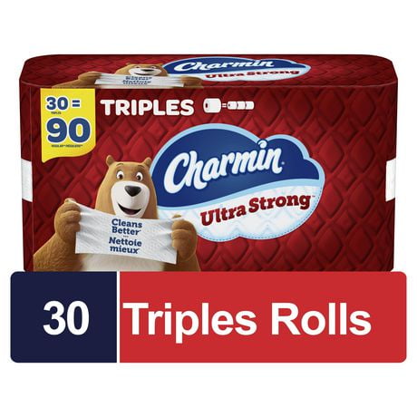 Charmin Ultra Strong Toilet Paper 30 Triple Rolls Per Roll, 30CT