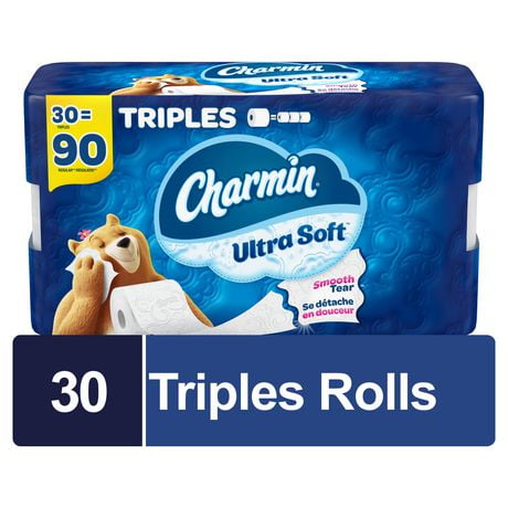Charmin Ultra Soft Toilet Paper 30 Triple Rolls Per Roll, 30CT