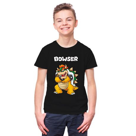 Super Mario Boys Combo Bowser Short Sleeve T-Shirt
