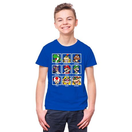 <br>Super Mario Boys T-Shirt Manche Courte Probabilité