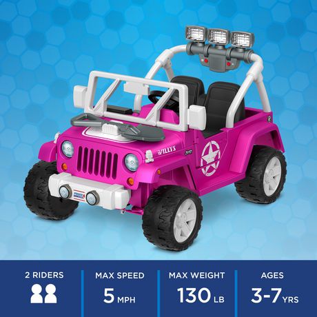 power wheels pink jeep wrangler