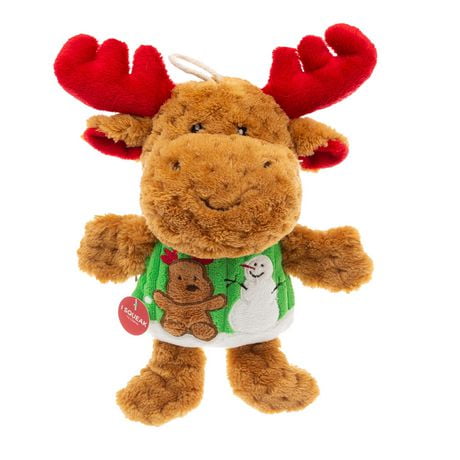 Holiday Time Plush Winter Reindeer Dog Toy | Walmart Canada