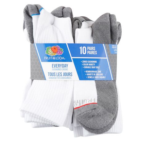 Fruit of the Loom Boys Crew Socks -10 Pack | Walmart Canada