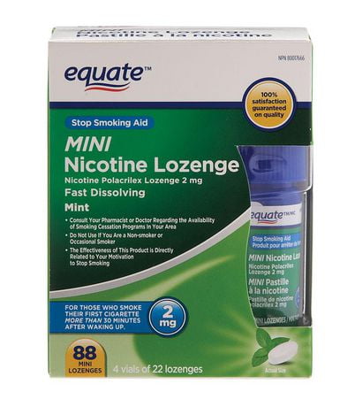 Equate Fast Dissolving Mint Mini Nicotine Lozenge | Walmart Canada