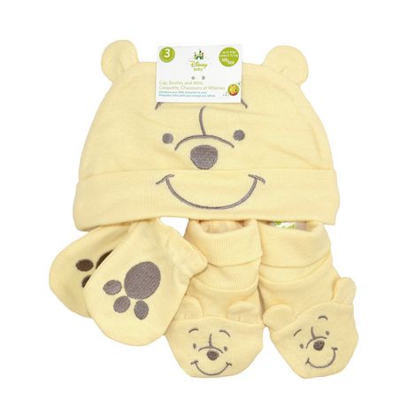 Disney Winnie the Pooh Cap, Booties and Mitts | Walmart Canada