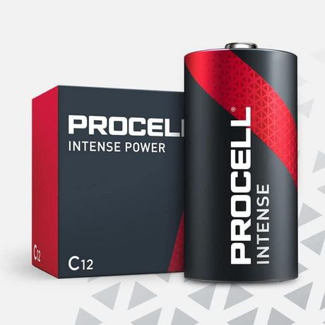 Procell Alkaline Intense Power C, 1.5v, (Pack of 12)