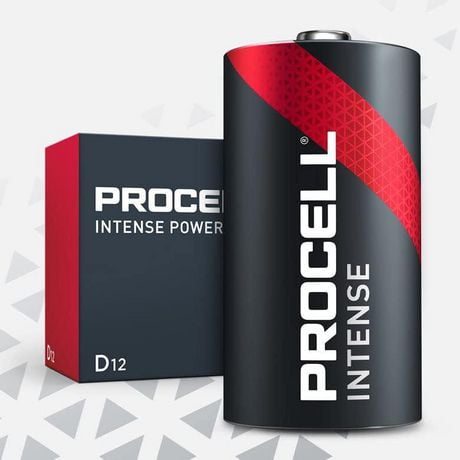 Procell Alkaline Intense Power D, 1.5v, (Pack of 12)