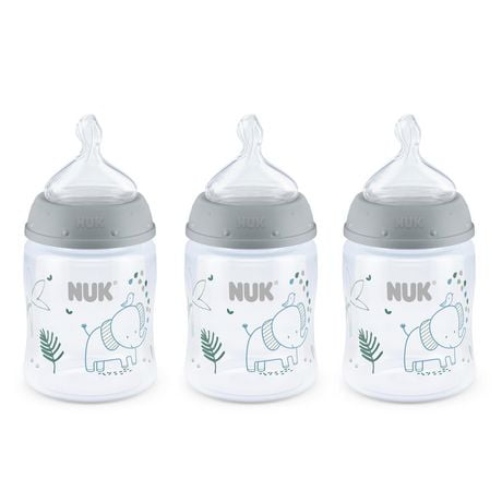 NUK Smooth Flow Anti-Colic Bottle, 5 oz, 3 Pack, 0+ Months