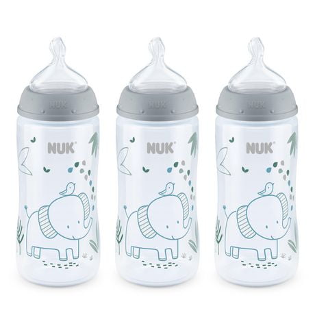 NUK Smooth Flow Anti-Colic Bottle, 10 oz, 3 Pack, 0+ Months