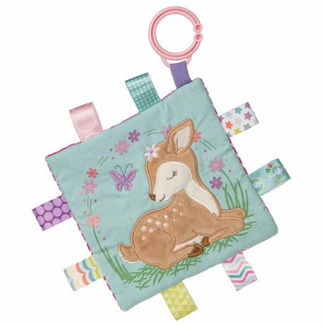 Mary Meyer - Baby Taggies Crinkle Me - Soothing, Sensory Toy, Crinkle Paper and Squeaker, Stroller and Car Seat Toy - Flora Fawn