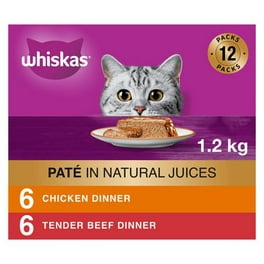 Nourriture pour chats Whiskas sélections de saumon et volaille, format  variété, 2,4 kg, 24 unités