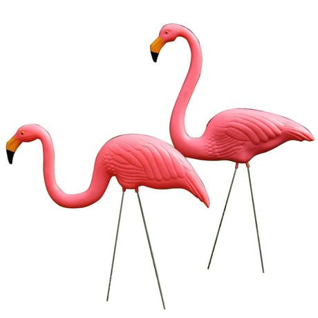 Mainstays Plastic Lawn Flamingos Statue | Walmart Canada