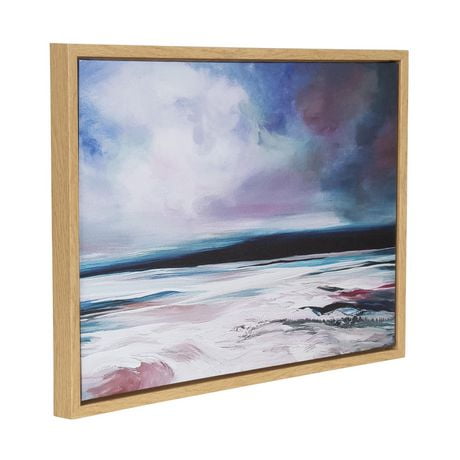 hometrends Ocean Dusk Framed Canvas Art