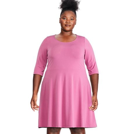 George Plus Women's Skater Dress, Sizes 1X-4X