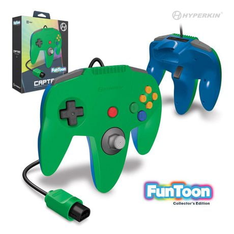 Hyperkin Captain Premium Controller Funtoon Collectors Edition pour N64® (Hero Green)